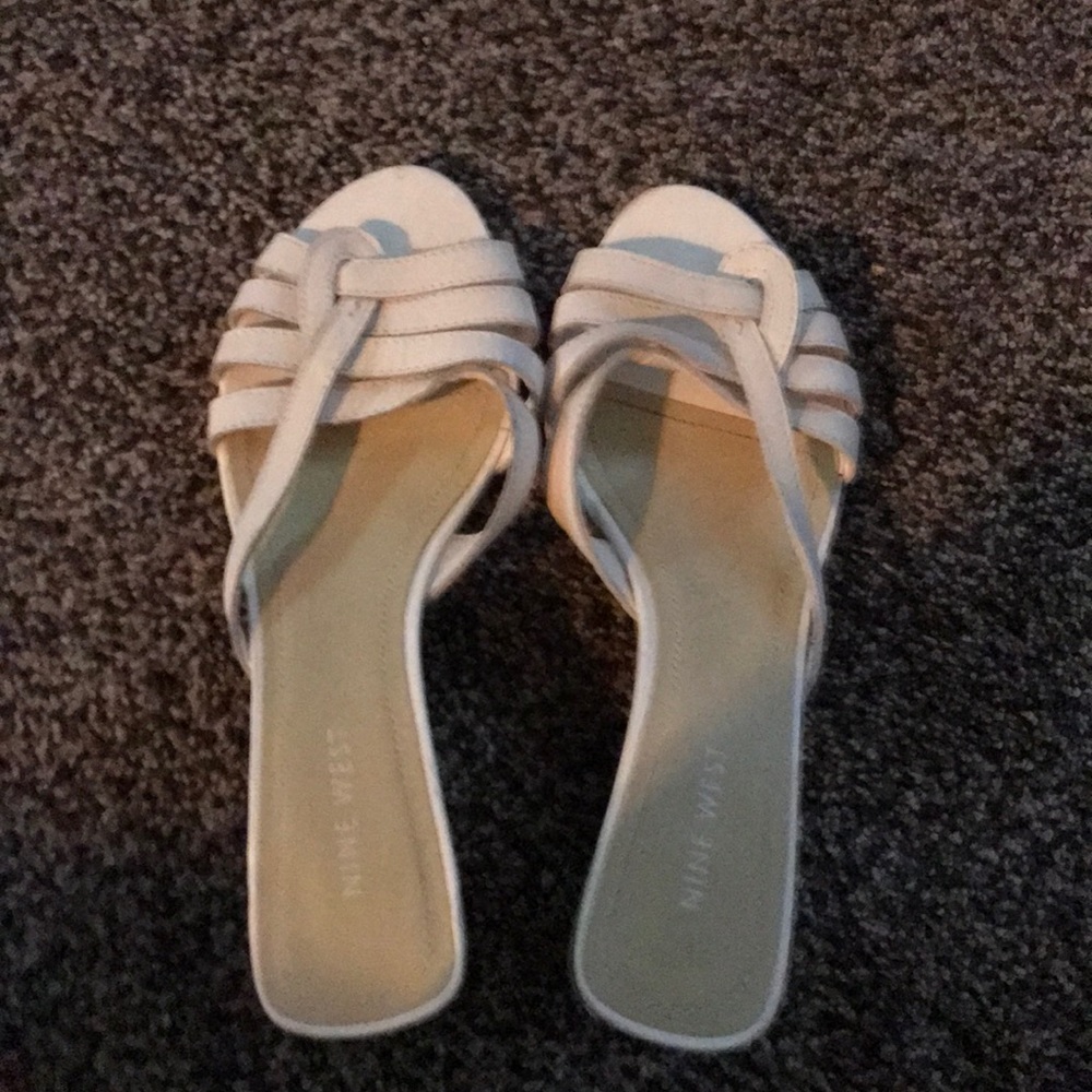 White high heels